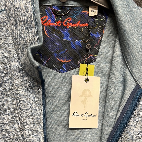 NWT - Robert Graham KloseKnit Vest, Teal - Size 3XL - Picture 9 of 11